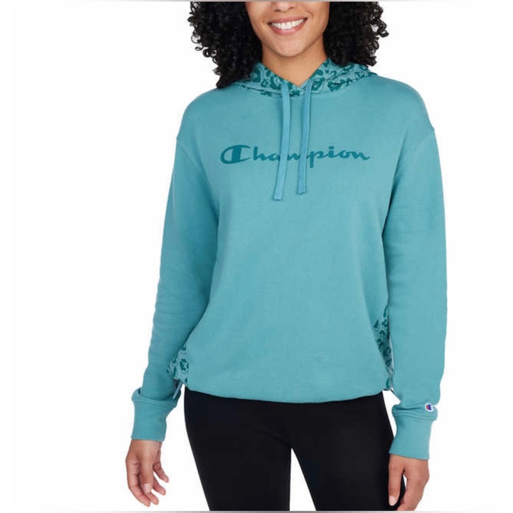 NWT Champion Women’s French Terry Print Hoodie